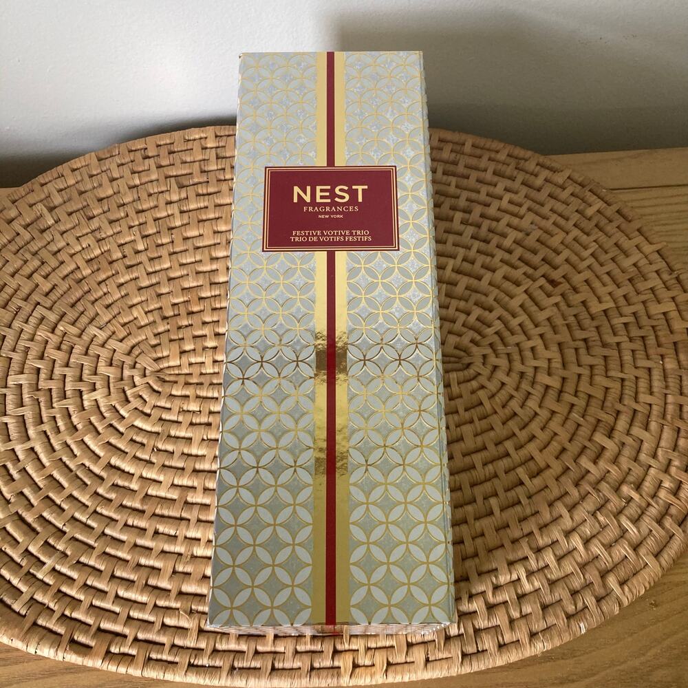 NEST New York Fragrances Festive Votive Trio Three Candle Holiday Gift Set
